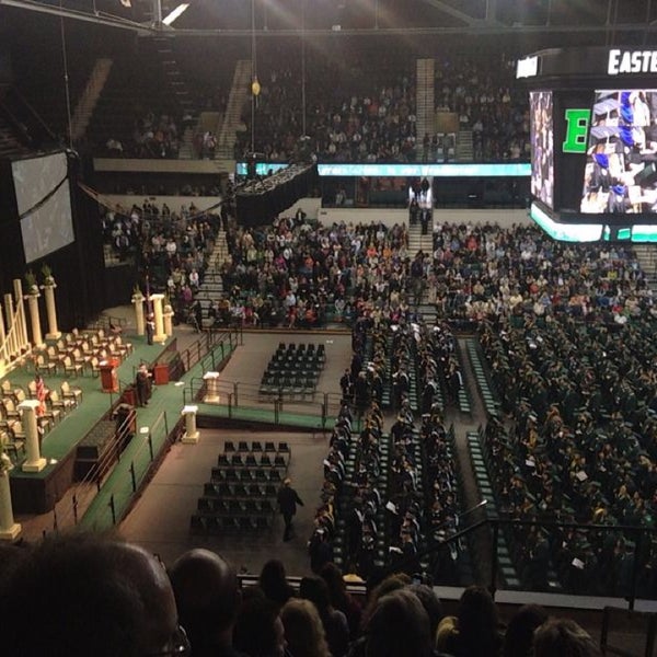 Photo taken at EMU Convocation Center by Shaimaa F. on 4/27/2014
