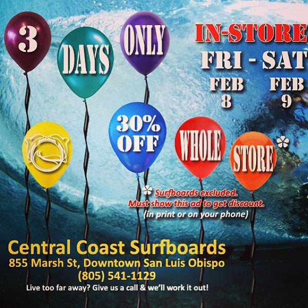 Photo taken at Central Coast Surfboards by CC S. on 2/8/2013