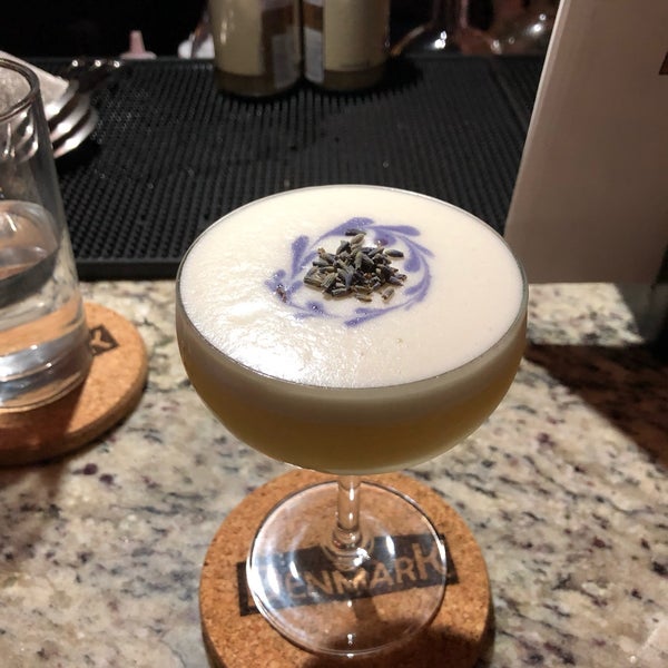The lavender sour - sweet, a little sour, creamy, floral, and perfect!