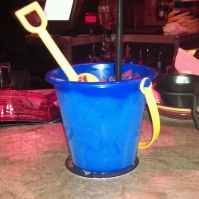 Nothing like a drink served in a beach pail!