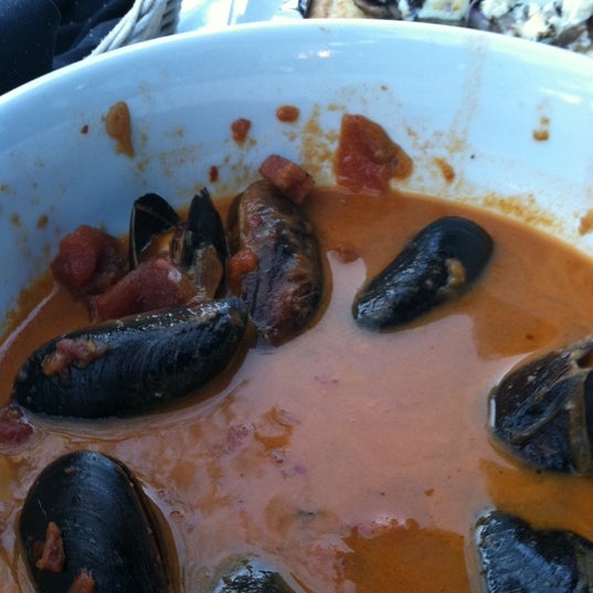 The steamed mussels with chorizo is effing amazing.