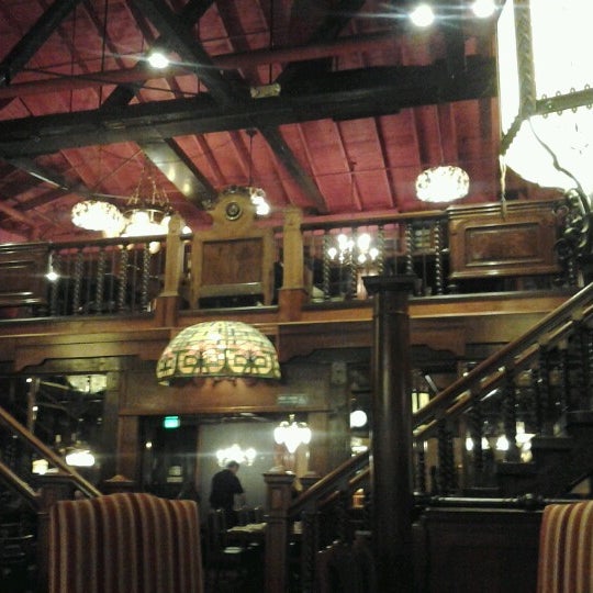 Photo taken at The Old Spaghetti Factory by Alejandra B. on 9/28/2012