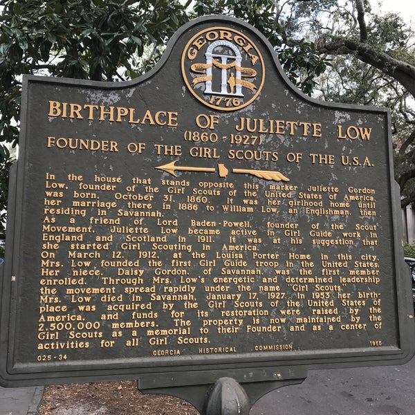 Photo prise au Juliette Gordon Low Birthplace, National Historic Landmark par Thomas F. le3/18/2017