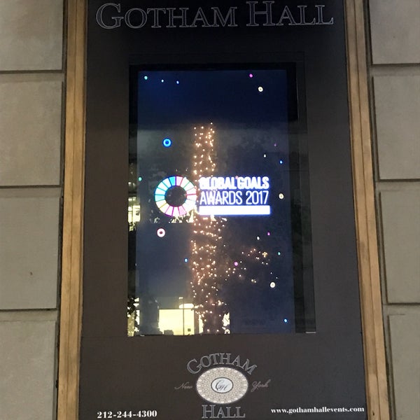 Das Foto wurde bei Gotham Hall von Thomas F. am 9/20/2017 aufgenommen