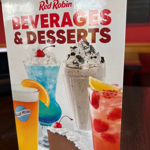 Red Robin Drink Menu