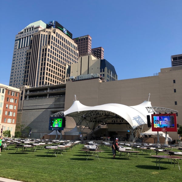 Photo taken at Columbus Commons by Sam Y. on 7/6/2019