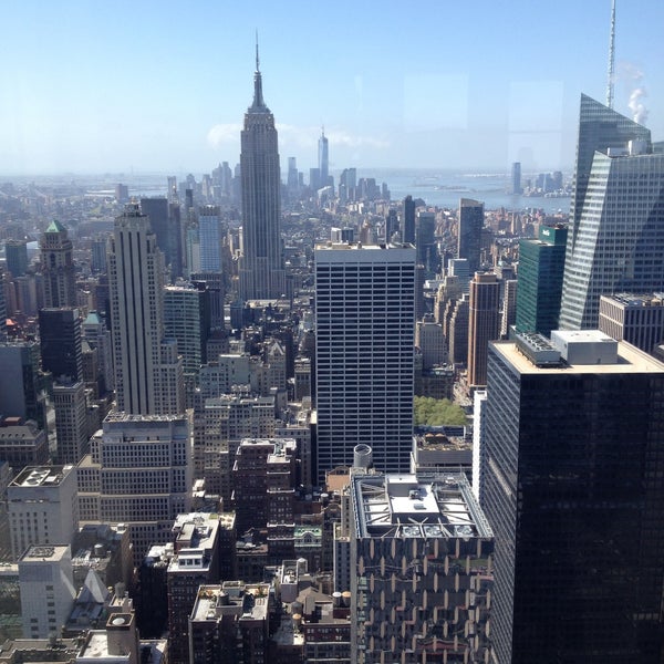 Photo taken at Top of the Rock Observation Deck by Alessandro S. on 5/5/2013