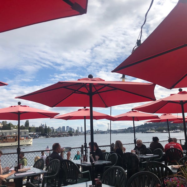 Photo taken at Ivar&#39;s Salmon House by Omar S. on 7/27/2019