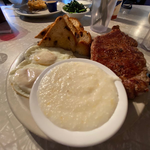 Perfect grits, amazing pork chops. Honestly, I’ve never gotten a bad meal here.