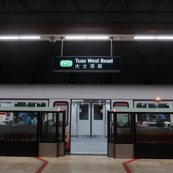 Tuas West Road Mrt Station Ew32 Train Station In Tuas Singapore