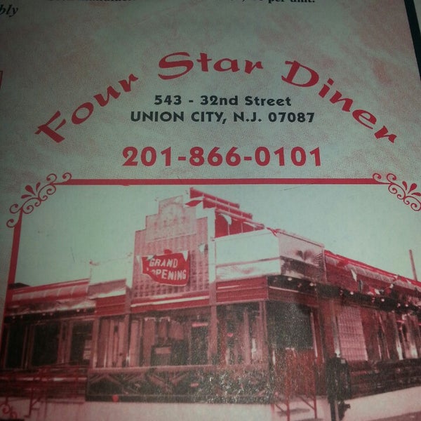 Photo taken at Four Star Diner Union City by Betsy C. on 7/20/2013