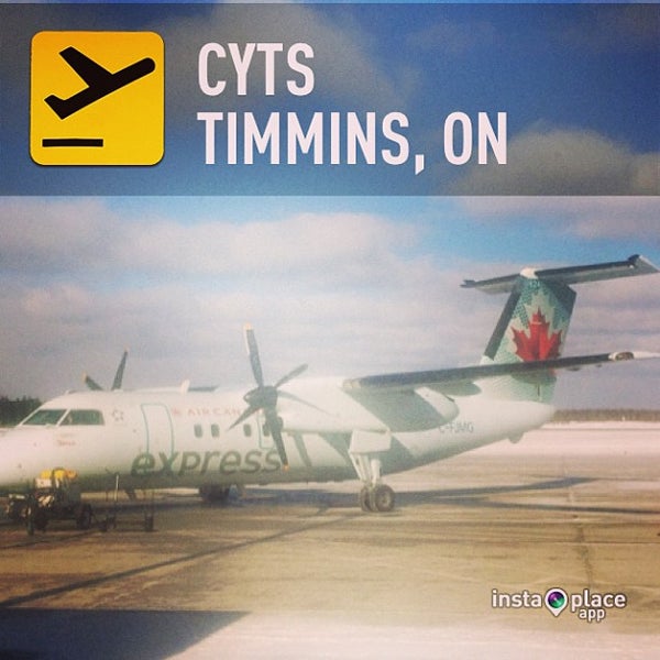 Photo taken at Timmins Victor M. Power Airport (YTS) by Erik R. on 4/5/2013