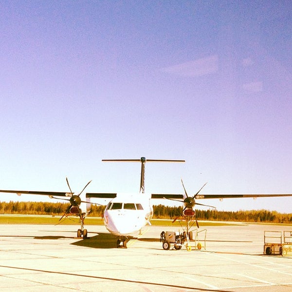 Photo taken at Timmins Victor M. Power Airport (YTS) by Erik R. on 5/26/2013