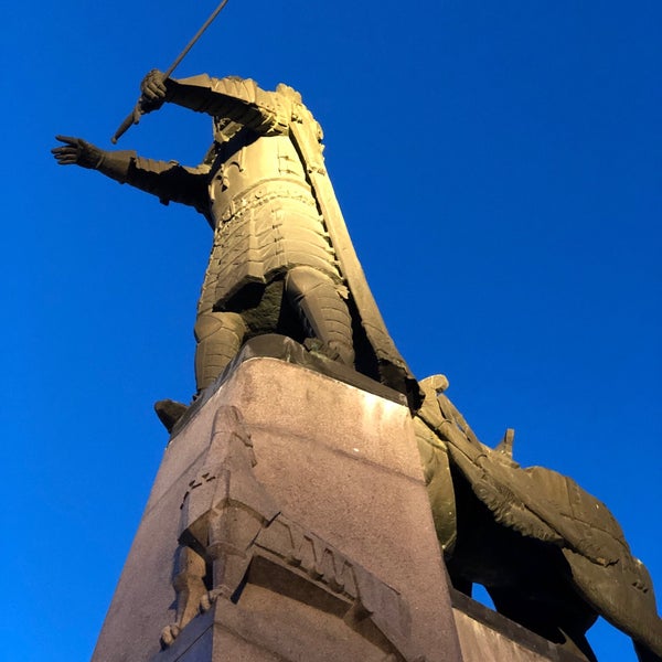 Photo taken at Great Duke Gediminas monument by Alex S. on 6/24/2019