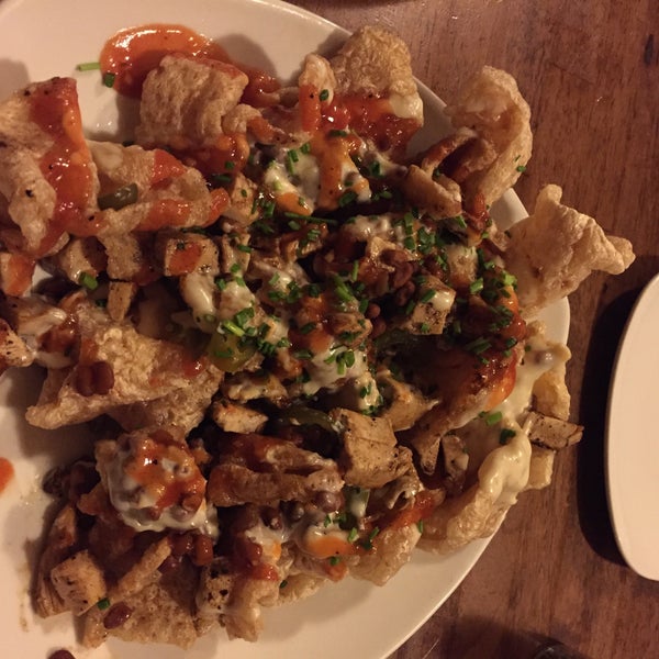 Thursday night lobster tail specials were cooked perfectly. Pork rind nachos are worth.