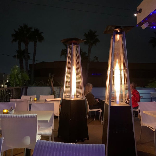 Great outdoor rooftop dining and bar scene