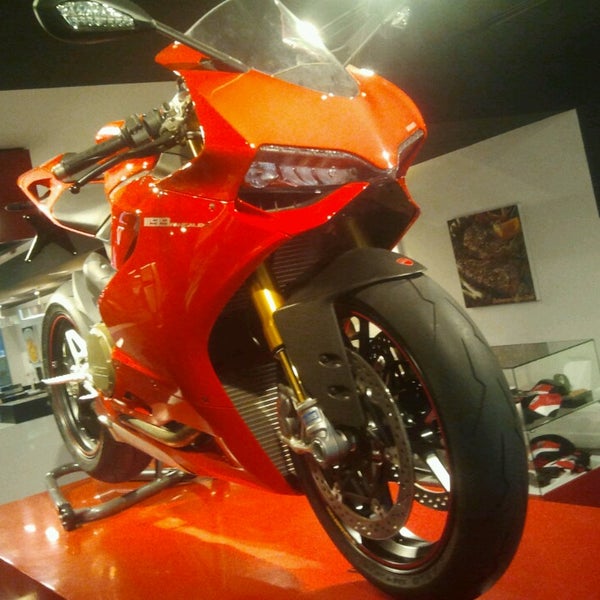 Photo taken at Ducati Caffe by Johannes P. on 3/1/2013