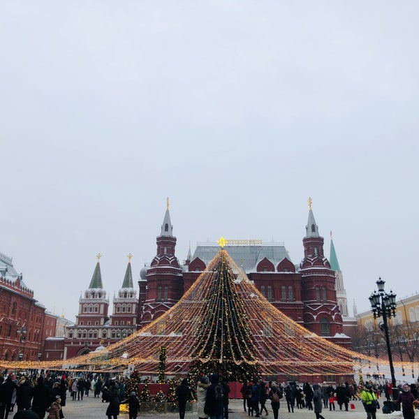 Photo taken at Manezhnaya Square by Elena Z. on 12/26/2021