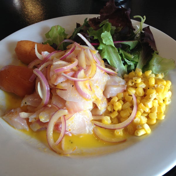 Go on Saturday lunchtime for Peruvian ceviche and other Peruvian specials.