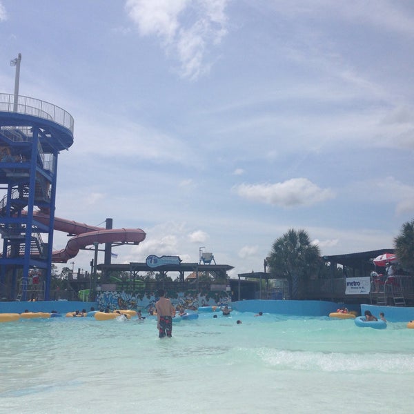 Photo taken at Gulf Islands Waterpark by Jennifer S. on 5/10/2015