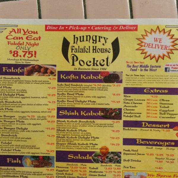 Photo taken at Hungry Pocket Falafel House by P.M. R. on 3/5/2014