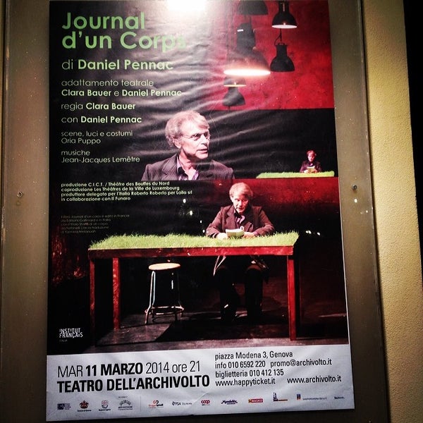 รูปภาพถ่ายที่ Teatro dell&#39;Archivolto โดย Federico S. เมื่อ 3/11/2014