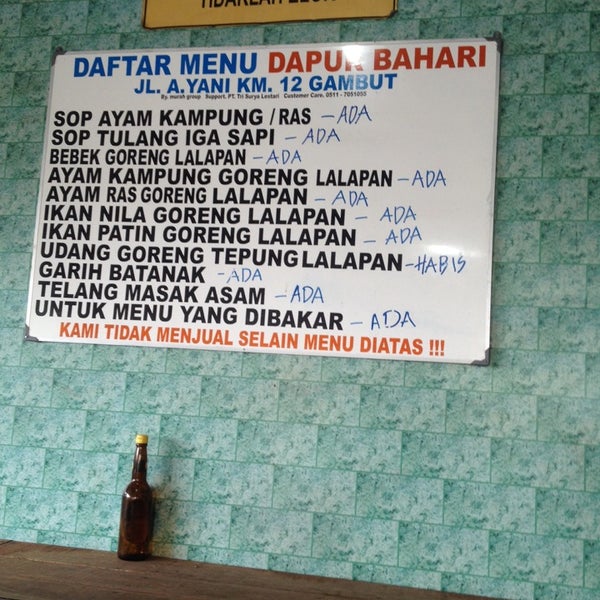 Dapur Bahari Banjarmasin South Borneo