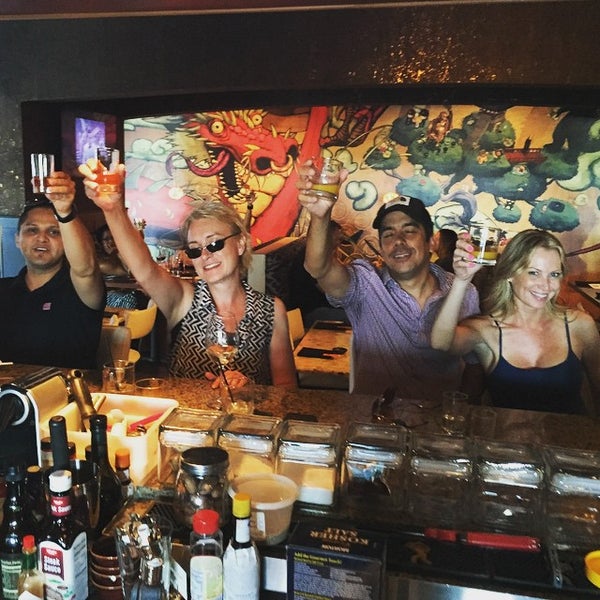 Photo taken at Lucky Foo&#39;s Sushi Cocktails &amp; Kitchen by Michael F. on 6/16/2015