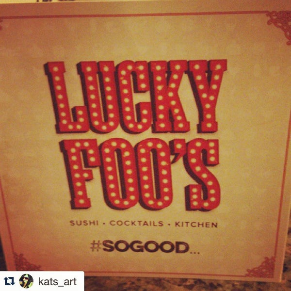 Photo taken at Lucky Foo&#39;s Sushi Cocktails &amp; Kitchen by Michael F. on 7/17/2015