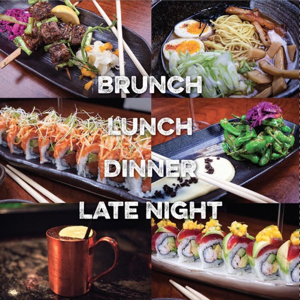 Снимок сделан в Lucky Foo&#39;s Sushi Cocktails &amp; Kitchen пользователем Michael F. 7/11/2015