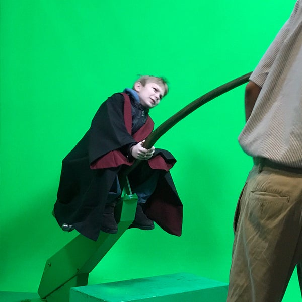 Photo taken at Broomstick Green Screen Experience by Tiny R. on 12/30/2016