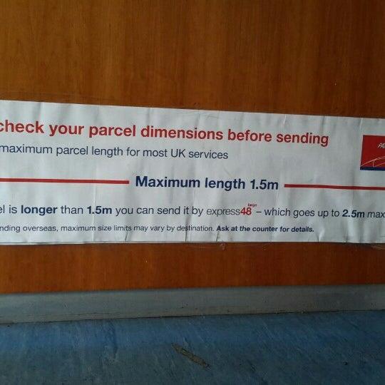 Parcelforce Worldwide Post Office in City Centre