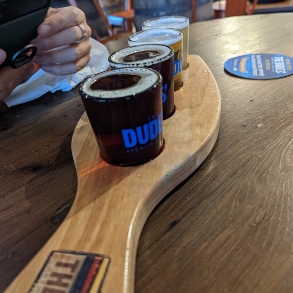 Photo taken at The Dudes&#39; Brewing Company by Mark O. on 9/24/2022