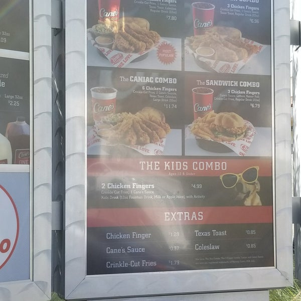 Photo taken at Raising Cane&#39;s Chicken Fingers by Mark O. on 1/18/2018