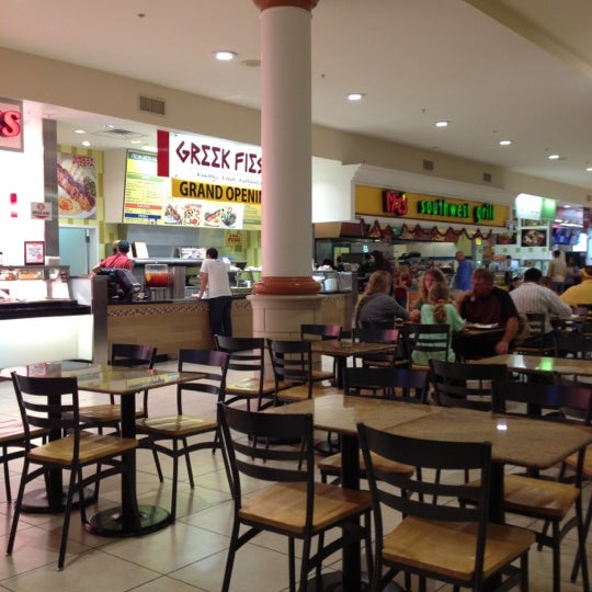 Photo taken at Food Court at Crabtree Valley Mall by Daniel S. on 12/9/2012