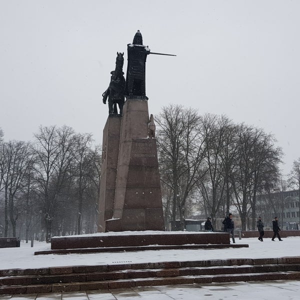 Photo taken at Great Duke Gediminas monument by Joe D. on 1/20/2019