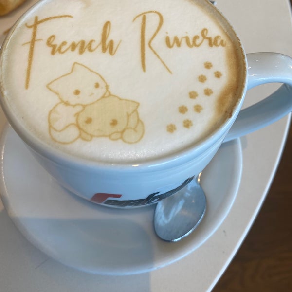 Photo taken at FRENCH RIVIERA Bakery Cafe by Sarah B. on 4/27/2022