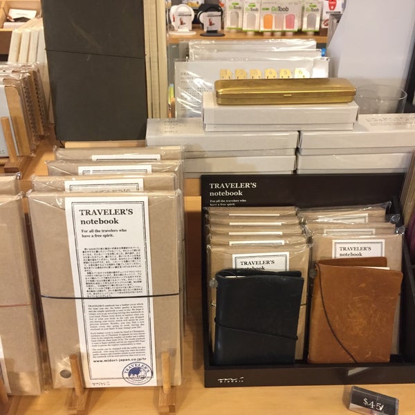 Adorable travel goods and a wide range of Japanese Stationary (including the classic customizable Traveler's Notebook).