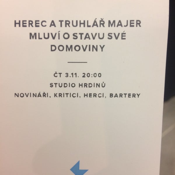 Photo taken at Studio Hrdinů by Michal K. on 11/3/2016