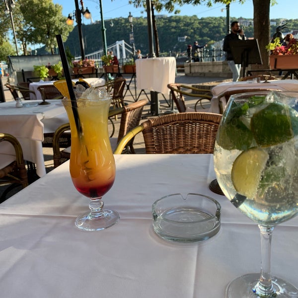 Photo taken at Dunacorso Restaurant by Andrew F. on 9/18/2019