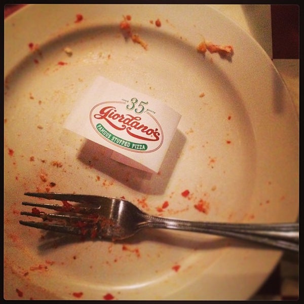 Photo taken at Giordano&#39;s by Kate P. on 1/6/2013