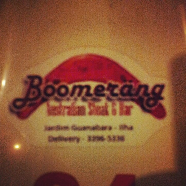 Foto tirada no(a) Boomerang Australian Steak &amp; Bar por Gustavo L. em 1/5/2013