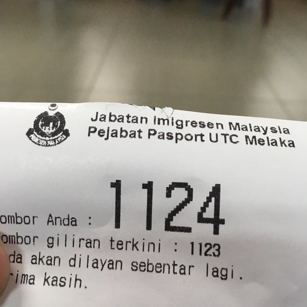 Buat Passport Renew Di Utc Melaka Asyrani Com