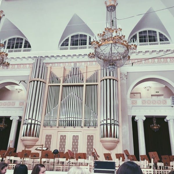 Photo taken at Grand Hall of St Petersburg Philharmonia by Raiskaya on 12/19/2015