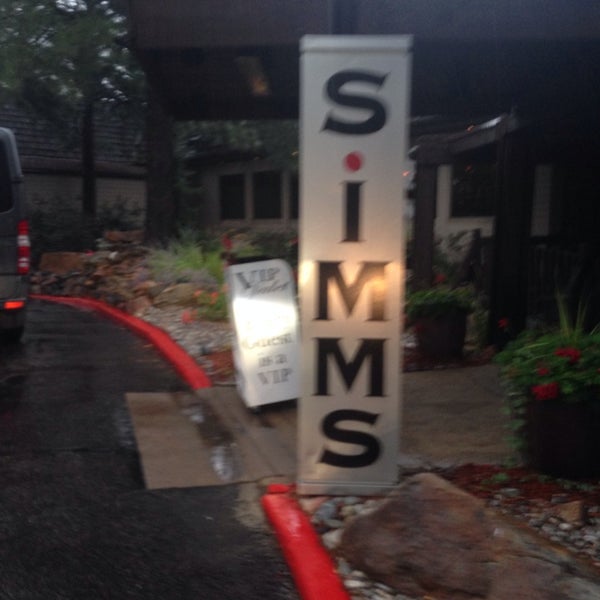 Photo taken at Simms Steakhouse by Patsy T. on 7/31/2014