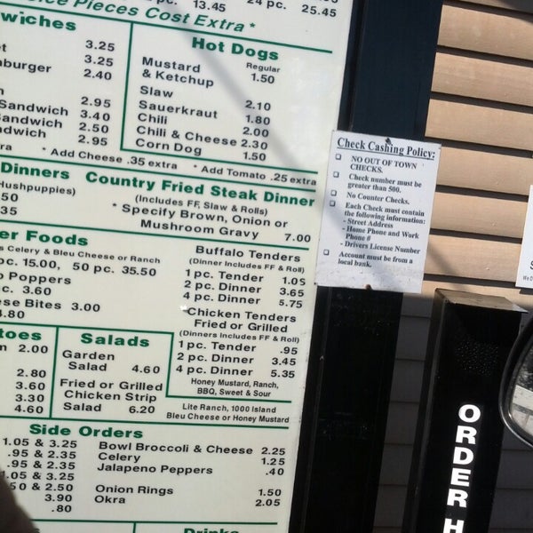 Big sale chic menu