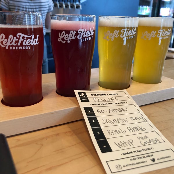 Photo taken at Left Field Brewery by Crystal C. on 8/12/2019