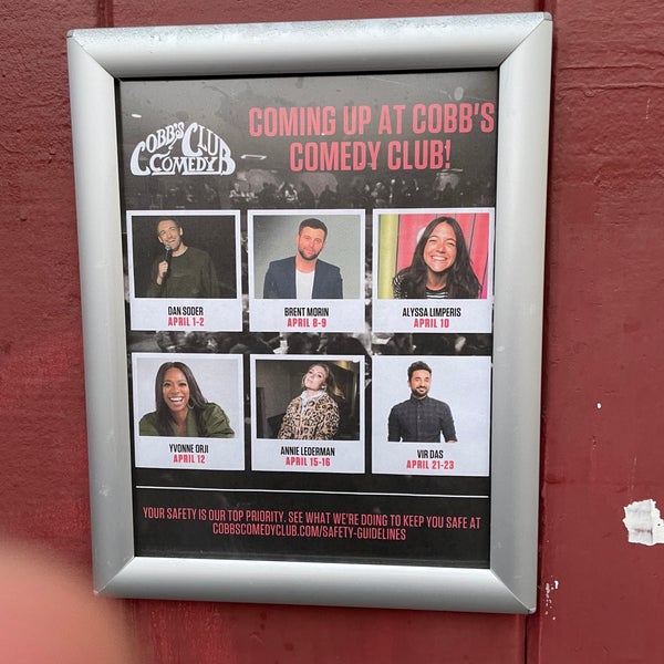 Photo taken at Cobb&#39;s Comedy Club by Prakash W. on 3/20/2022