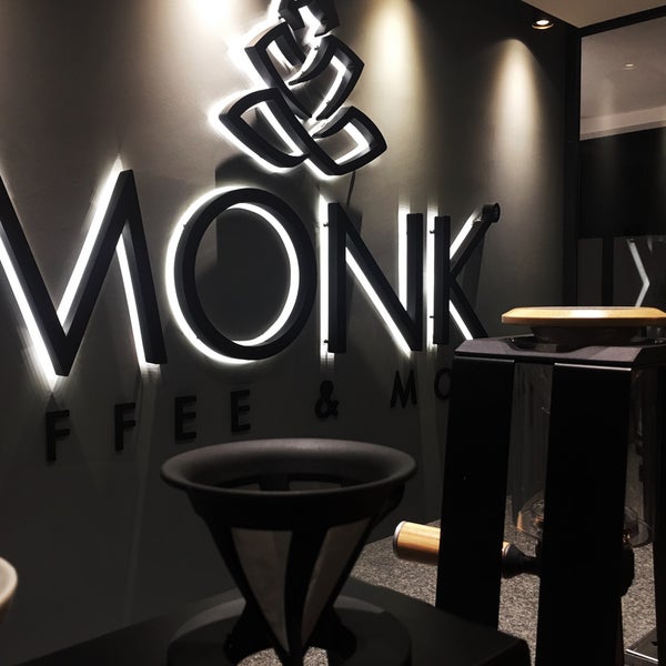 Photo taken at Monk Coffee &amp; More by Cansın Ş. on 7/9/2018
