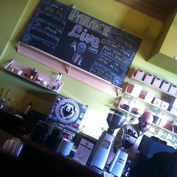 Photo taken at The Palace Coffee Company by Adam J. on 1/13/2014